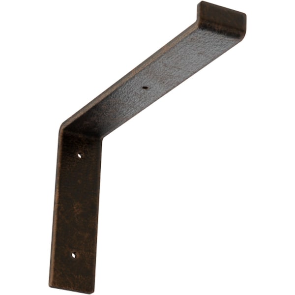 Ekena Millwork Steel Truss Shelf Bracket, Antiqued Bronze 2"W x 12"D x 7 3/4"H BKTM02X12X07TSABZ - main